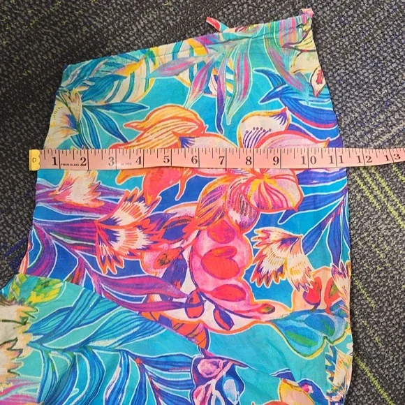 Johnny Was-Helena Tiered Loral Silk Blend WITH TASSELS Maxi Dress-Size '3XL' - Picture 15 of 16